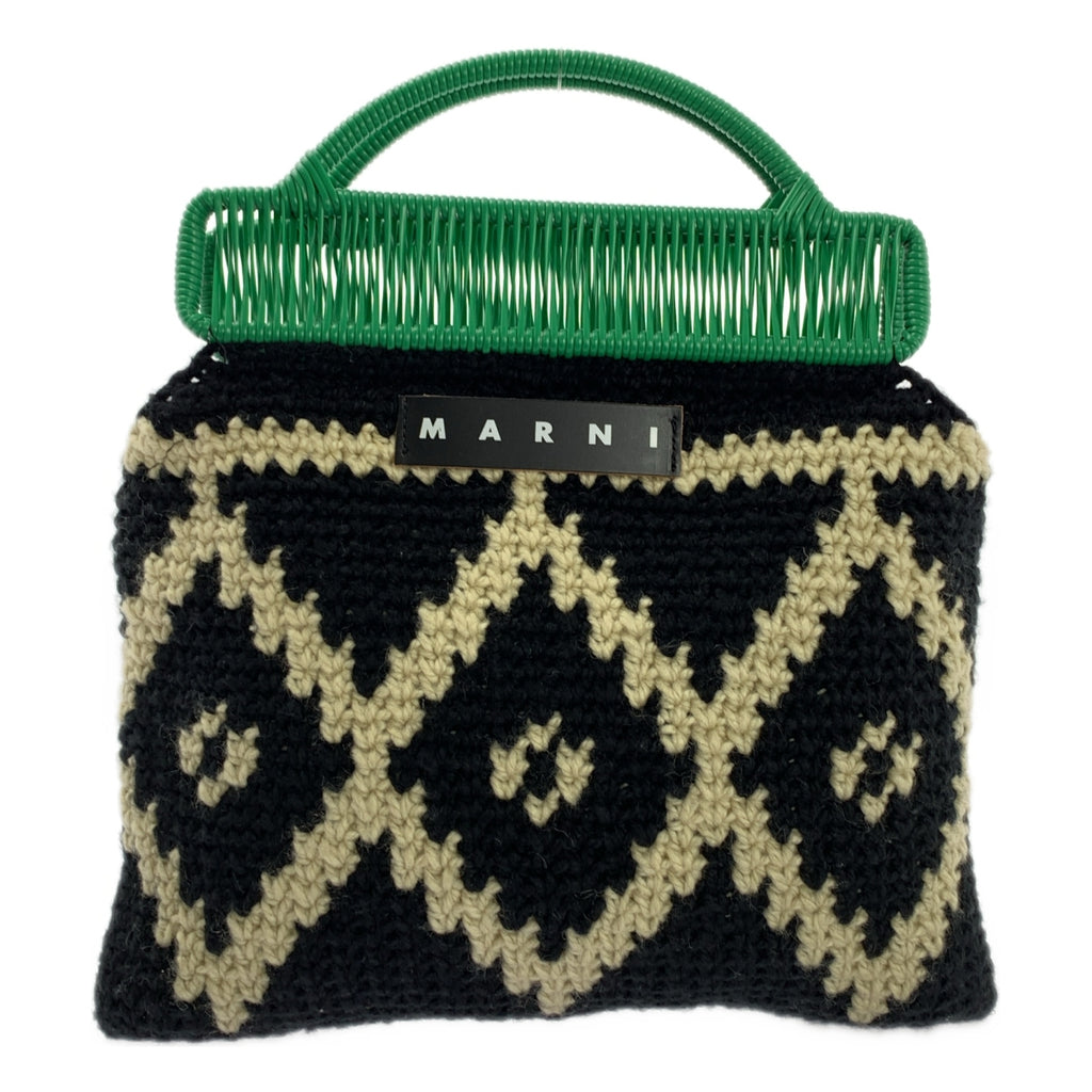 MARNI / 마르니 | MARKET CROCHET 크로쉐 니트 프레임 핸드 토트 백 |