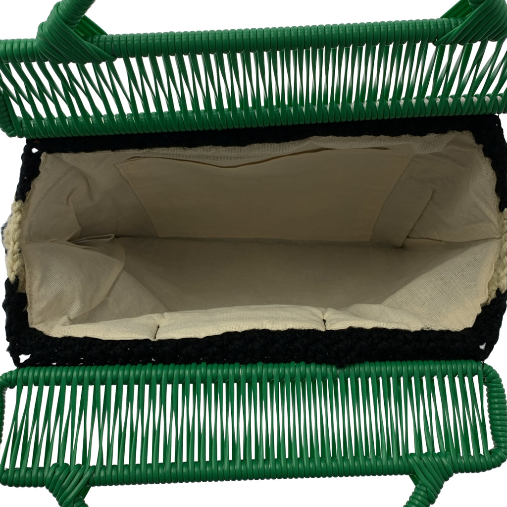 MARNI / 마르니 | MARKET CROCHET 크로쉐 니트 프레임 핸드 토트 백 |