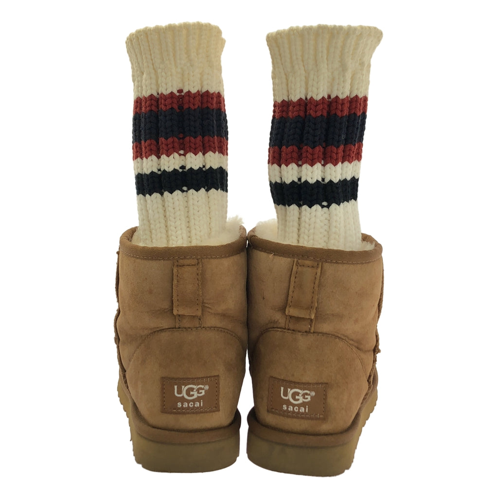 sacai / 사카이 | × UGG / 아그 Knit Classic Short Boots / 양말 도킹 무톤 부츠 | 26 | 남성