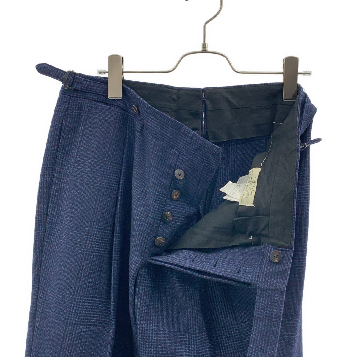 Stile Latino / 스티레라티노 | 셋업 슈트 / GULE032 울 글렌 체크 3B 테일러드 재킷 / 사이드 어저스터 탁 슬랙스 팬츠 | 48 | 맨즈