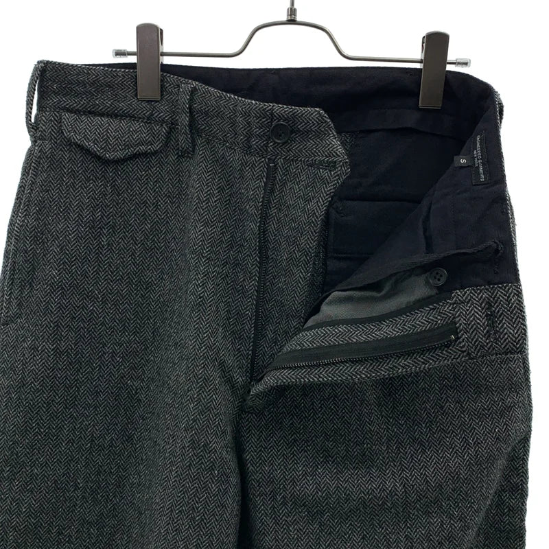 Engineered Garments / エンジニアドガーメンツ | ウール シルク混 ヘリンボーン パンツ | S | メンズ