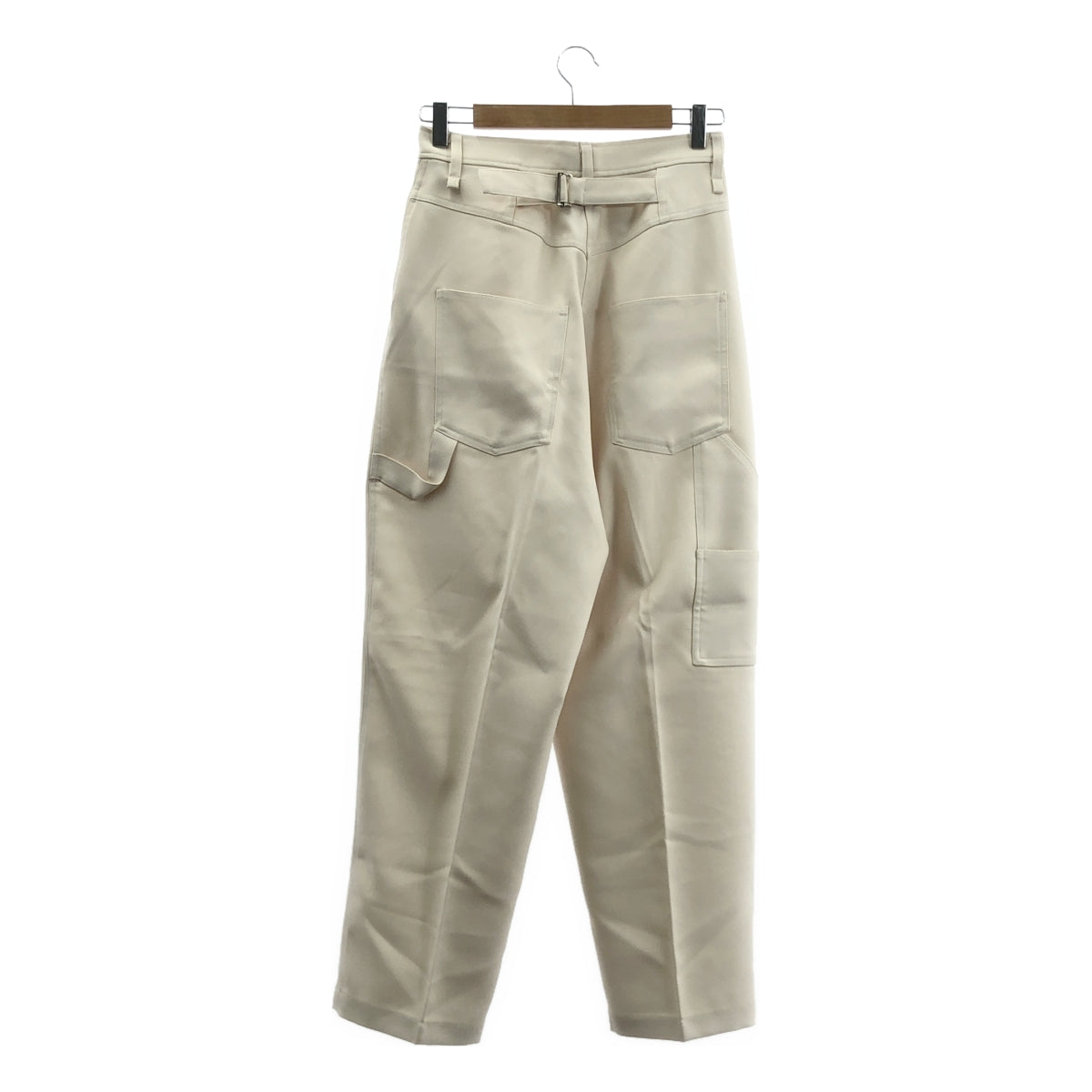 ETRE TOKYO | 高腰斜紋畫家褲 | M碼 | 象牙白 | 女款