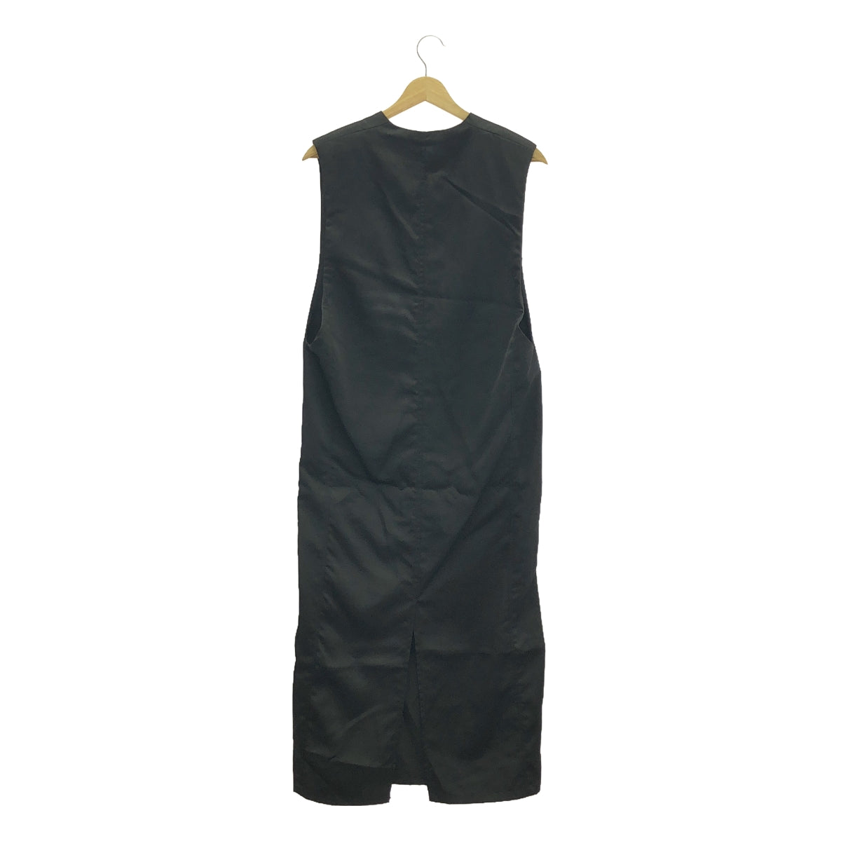 Edition / Edition Tomorrowland | 2022AW | BRIGHT TWILL DRESS Nylon V-neck dress | F | Black | Women's