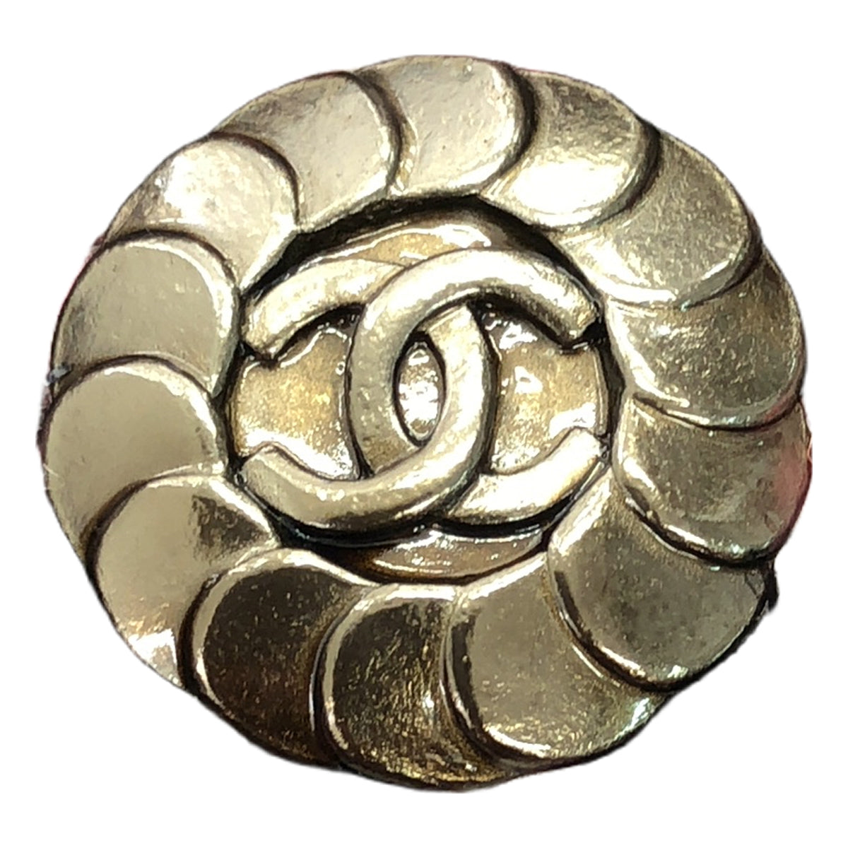 香奈兒 | 90 年代~ / 1997AW Coco Mark 紐扣荷葉邊開襟針織外套 | 38 | 波爾多紅/粉紅色/黑色 | 女款