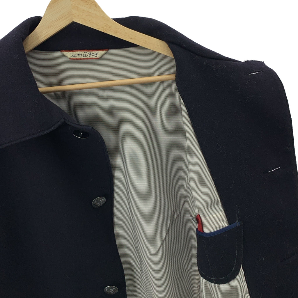 Umii 908 | 羊毛麥爾登金屬扣環單層大衣 |