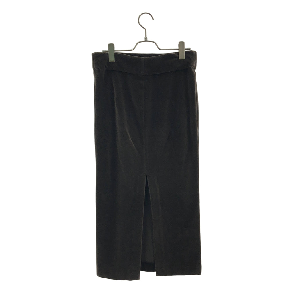 MADISON BLUE / マディソンブルー | ベロア バックスリット スカート | 01(S) | レディース