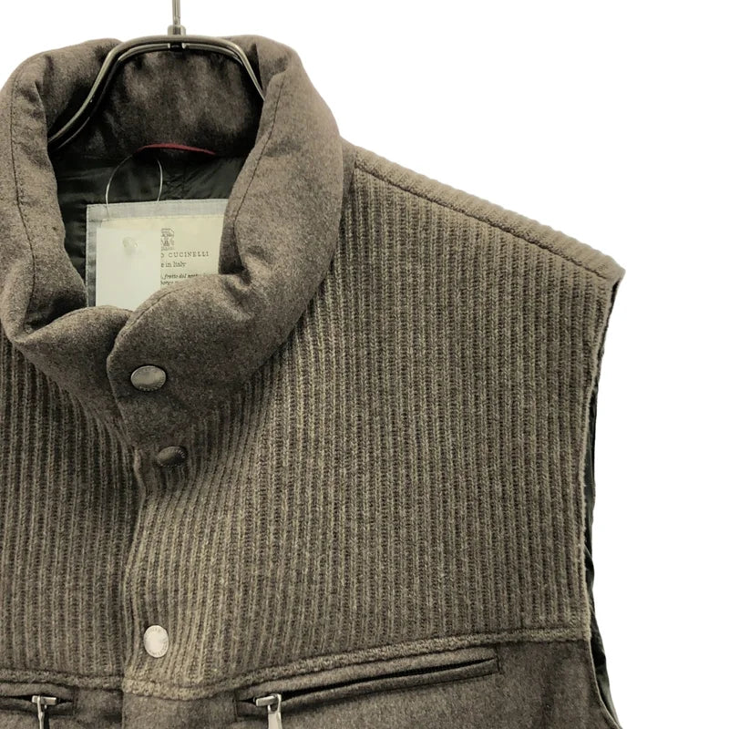 BRUNELLO CUCINELLI / 布魯奈羅．庫奇內利 | 羊毛喀什米爾羽絨背心 | M | 男款