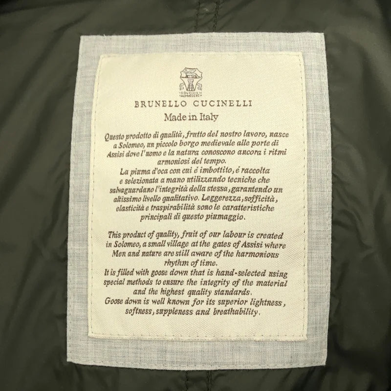 BRUNELLO CUCINELLI / 布魯奈羅．庫奇內利 | 羊毛喀什米爾羽絨背心 | M | 男款