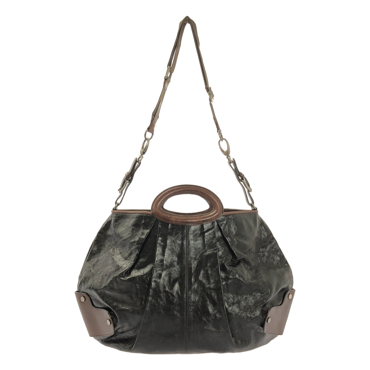 MARNI / 마르니 | 바이 컬러 풍선 2way 어깨 가방 |