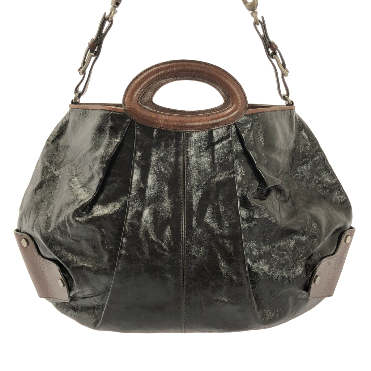 MARNI / 마르니 | 바이 컬러 풍선 2way 어깨 가방 |