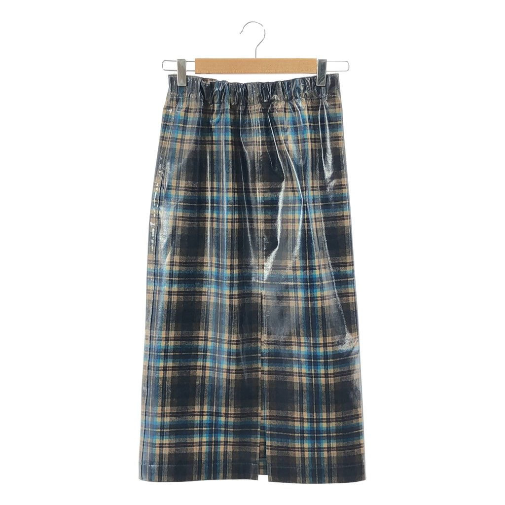 【美品】  Maison Margiela / メゾンマルジェラ | 2024SS | Pendleton Check Midi Skirt ペンドルトン コーティング チェック ウールスカート | 40 | マルチカラー | レディース