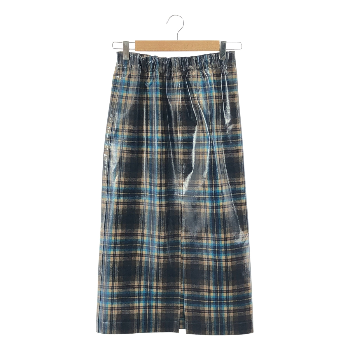 【美品】  Maison Margiela / メゾンマルジェラ | 2024SS | Pendleton Check Midi Skirt ペンドルトン コーティング チェック ウールスカート | 40 | マルチカラー | レディース