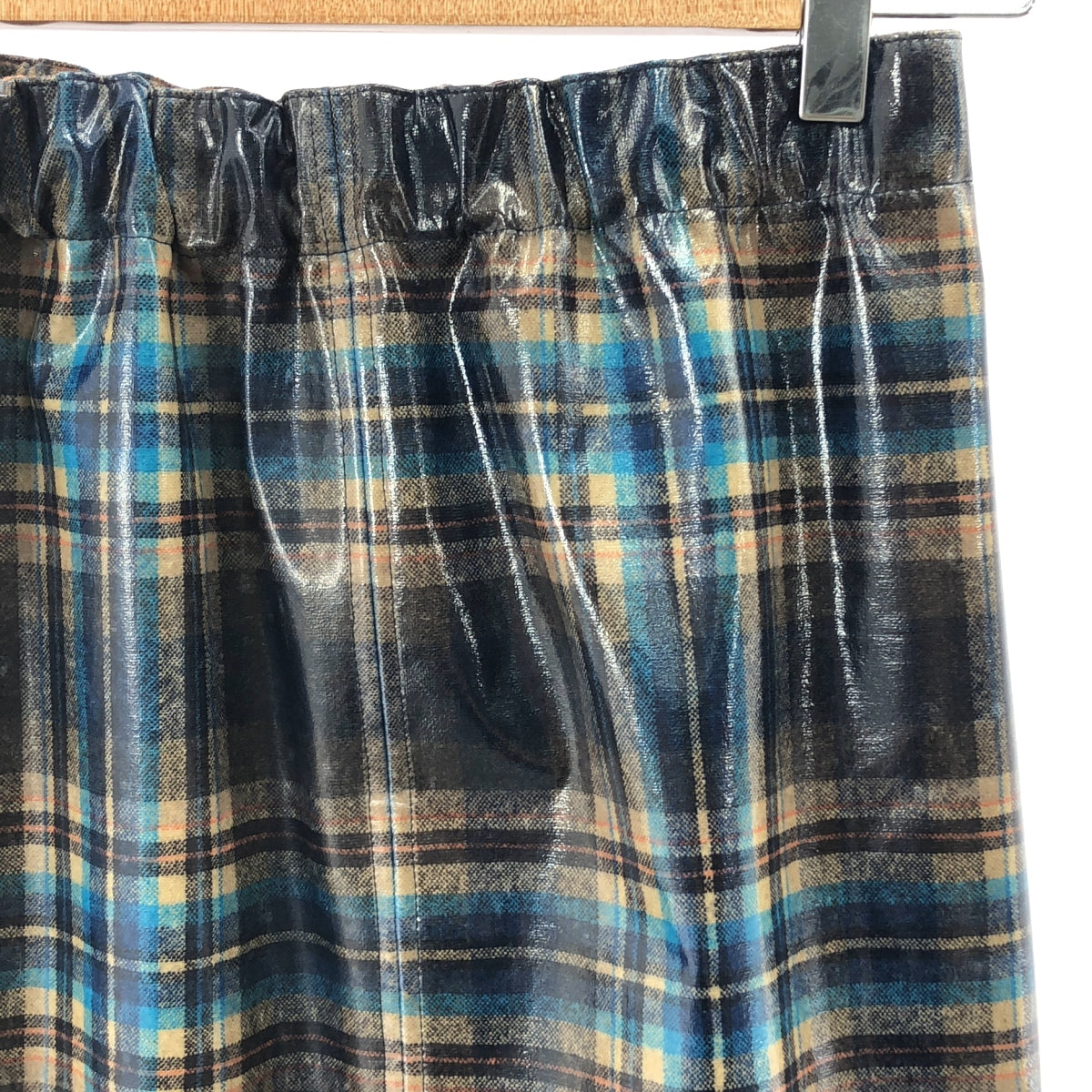【美品】  Maison Margiela / メゾンマルジェラ | 2024SS | Pendleton Check Midi Skirt ペンドルトン コーティング チェック ウールスカート | 40 | マルチカラー | レディース
