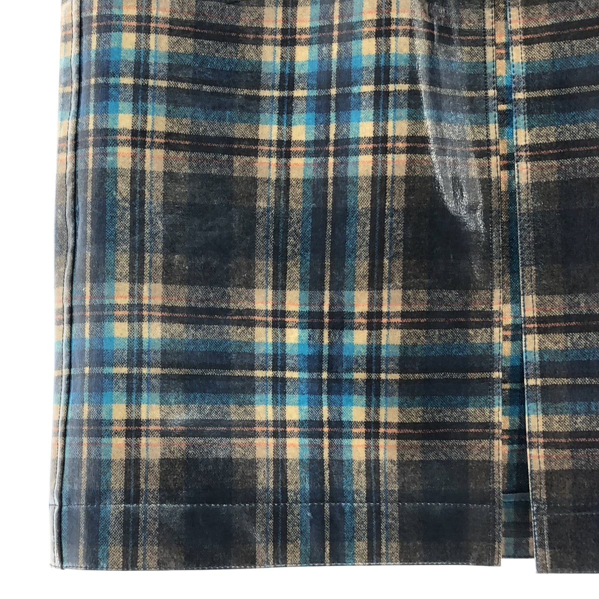 【美品】  Maison Margiela / メゾンマルジェラ | 2024SS | Pendleton Check Midi Skirt ペンドルトン コーティング チェック ウールスカート | 40 | マルチカラー | レディース