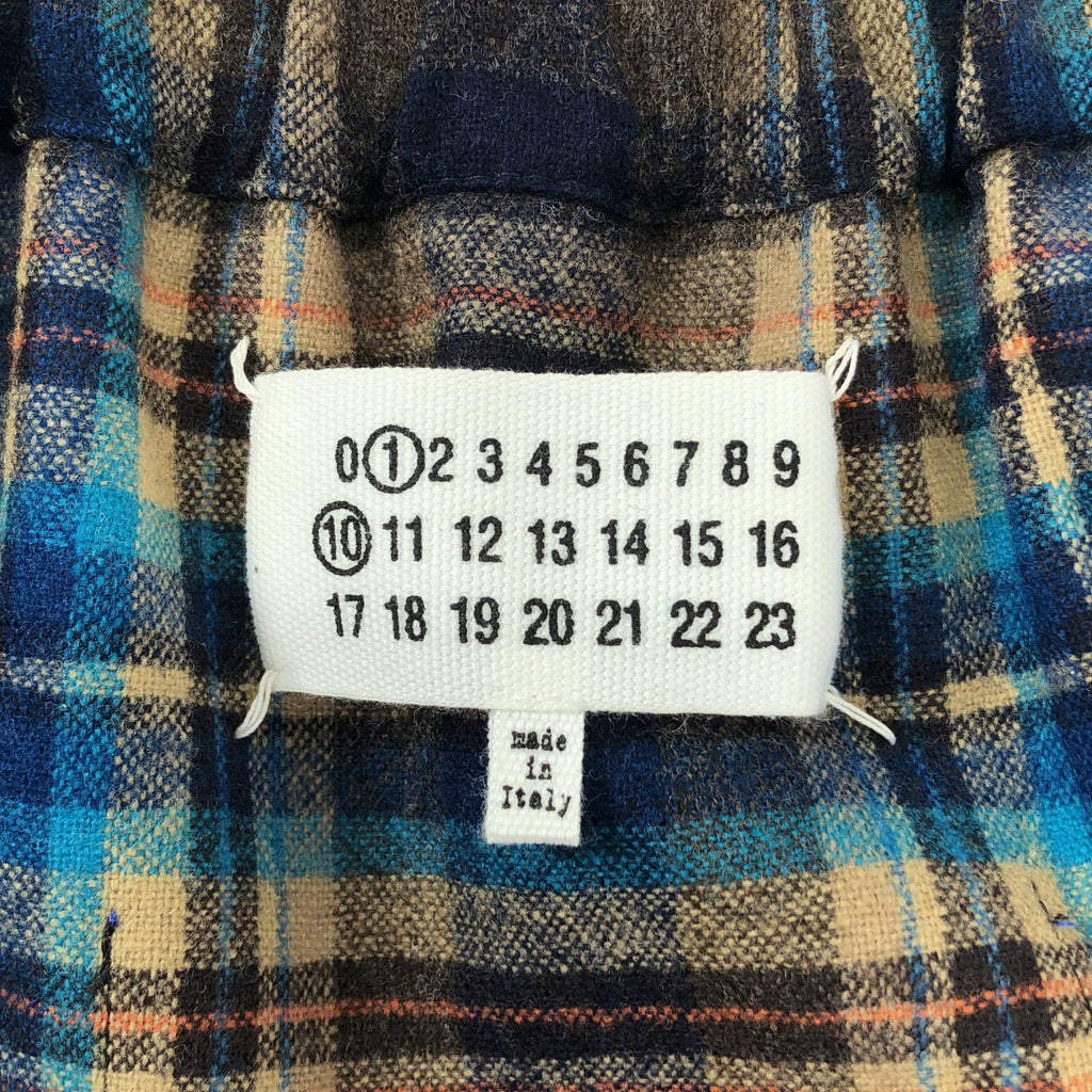 【美品】  Maison Margiela / メゾンマルジェラ | 2024SS | Pendleton Check Midi Skirt ペンドルトン コーティング チェック ウールスカート | 40 | マルチカラー | レディース