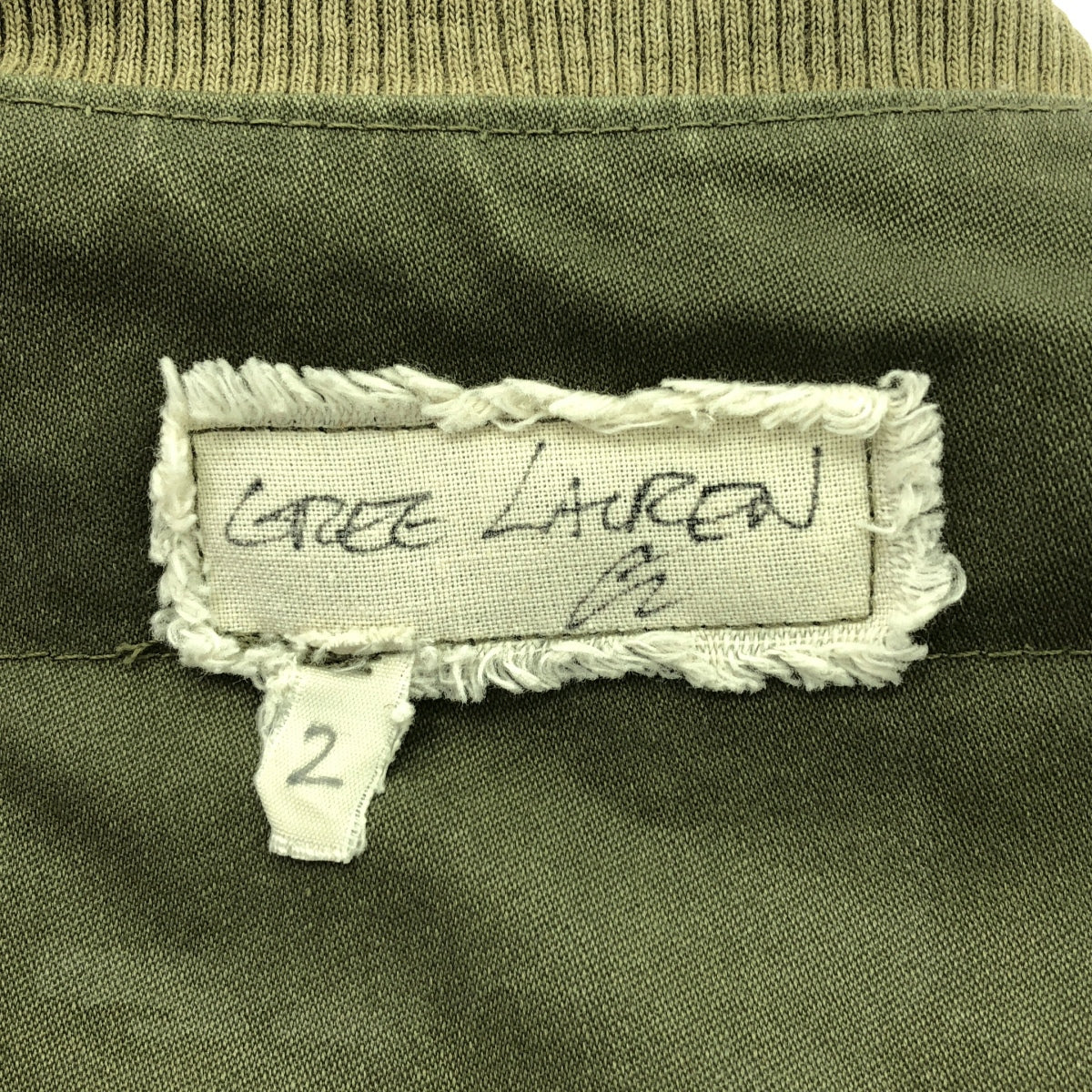 GREG LAUREN / グレッグローレン | 50/50 ARMY NYLON DENIM VEST / 再構築 リメイク パッチワーク デニム ミリタリーベスト | 2 | インディゴ/カーキ | メンズ