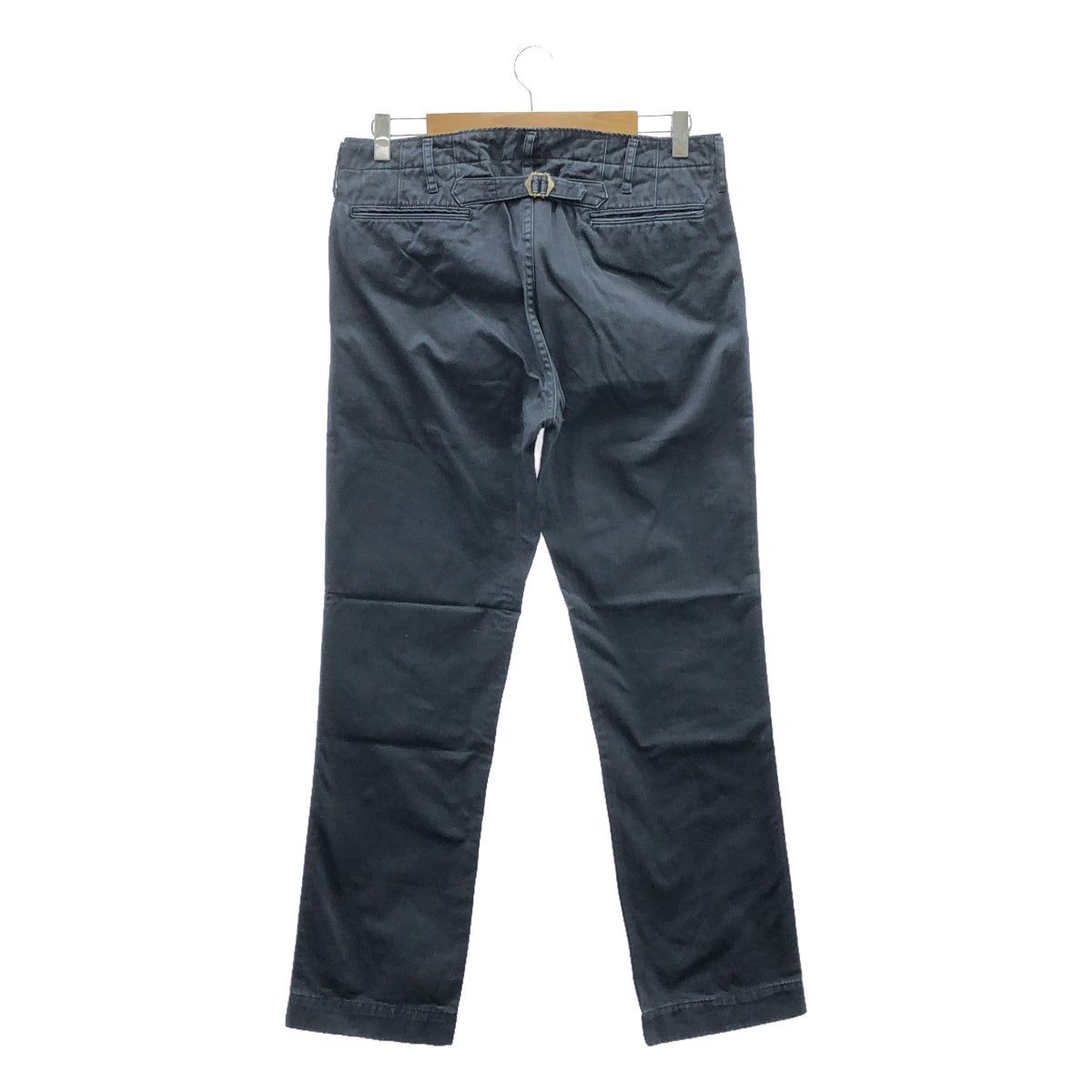 visvim / Visvim |修身斜紋棉布褲 / 後背收腰修身斜紋棉布褲 |尺寸 2 |海軍 |男士