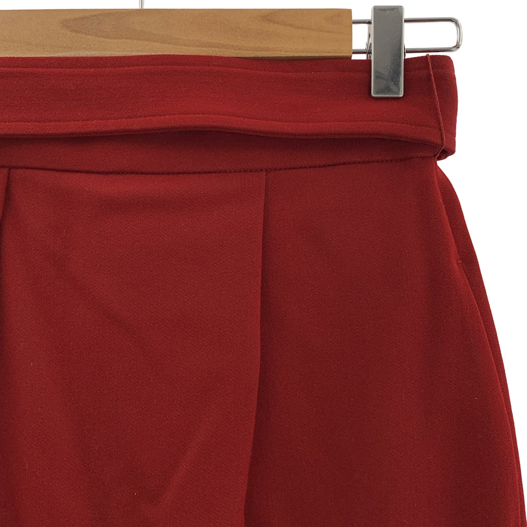 【美品】  ESTNATION / エストネーション | ベルテッド バックスリット スカート / 総裏地 | 38 | ボルドー | レディース