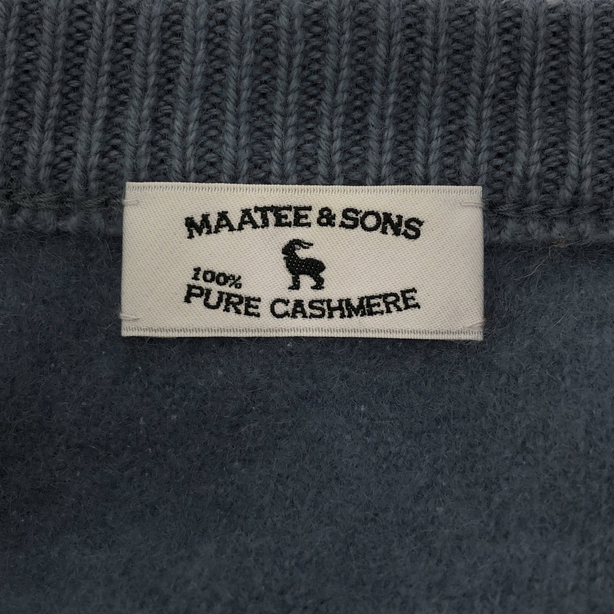 MAATEE&SONS / マーティー&サンズ | pure cashmere 100％ / カシミヤ クルーネック ニット プルオーバー | 2 | メンズ