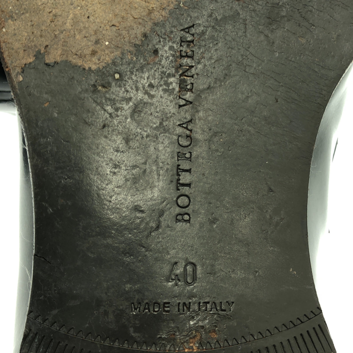 BOTTEGA VENETA / ボッテガヴェネタ | レザー イントレチャート コイン ローファ | 40 | ブラック | メンズ