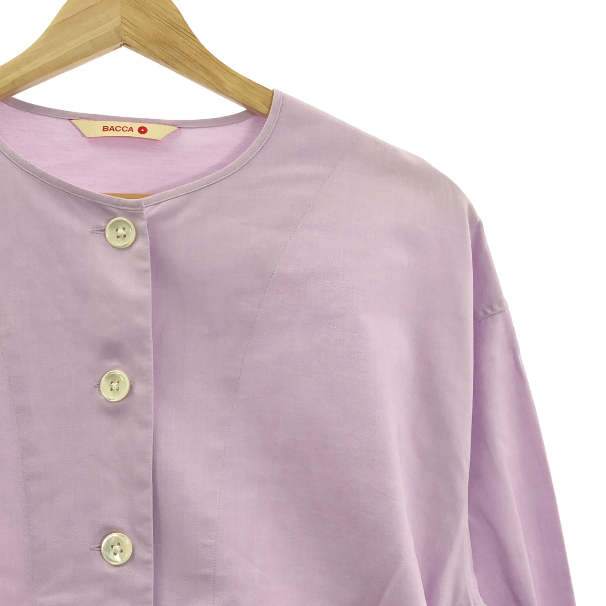 BACCA | 棉質牛津圓領裹身裙 | 36碼 | 紫色 | 女款
