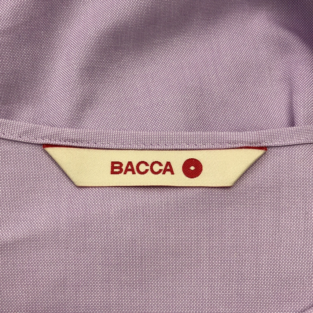 BACCA / バッカ | コットンオックス クルーネック ラップワンピース | 36 | パープル | レディース
