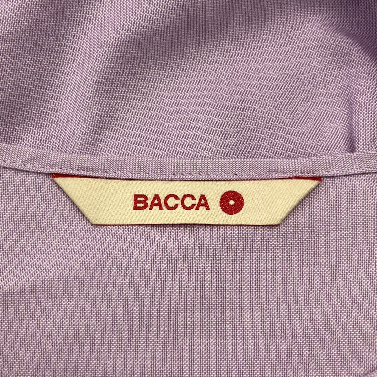 BACCA / バッカ | コットンオックス クルーネック ラップワンピース | 36 | パープル | レディース