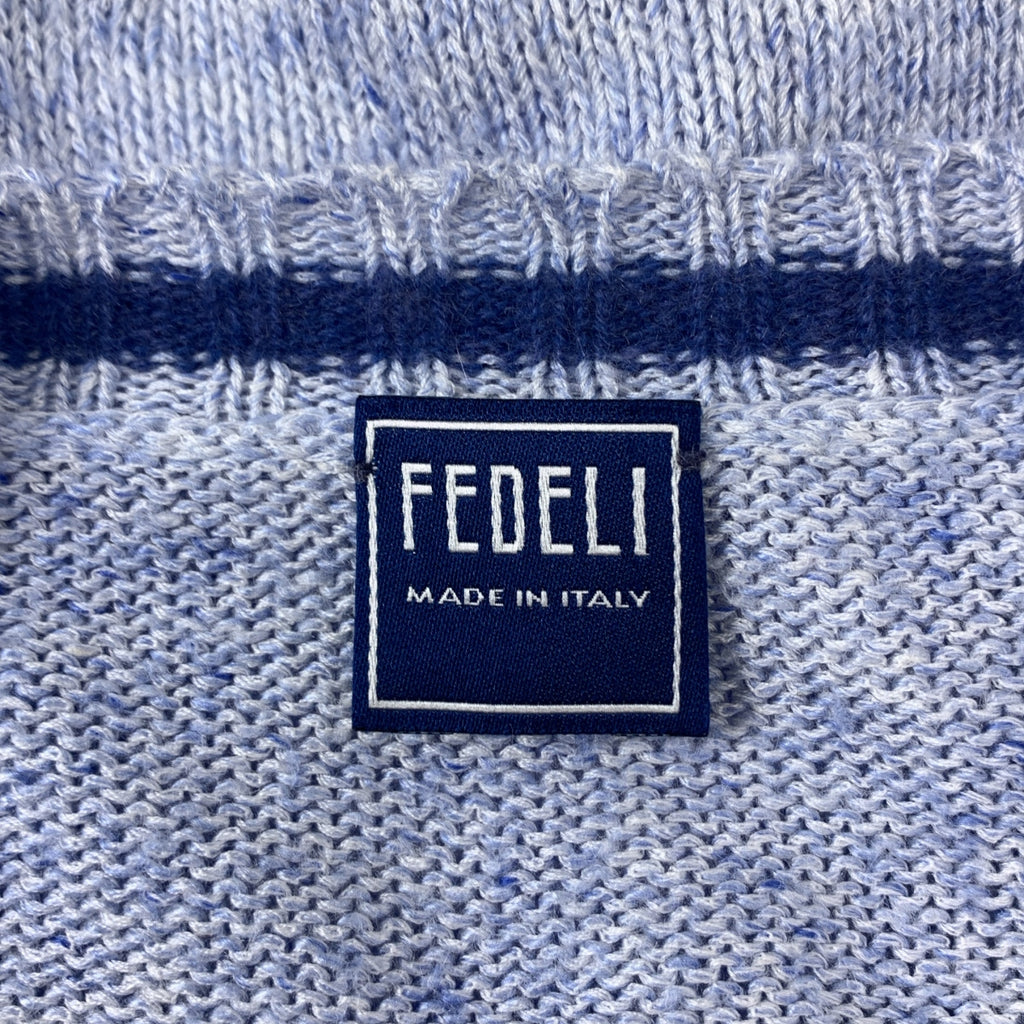 FEDELI | 棉絲V領針織衫 | 46碼 | 男款