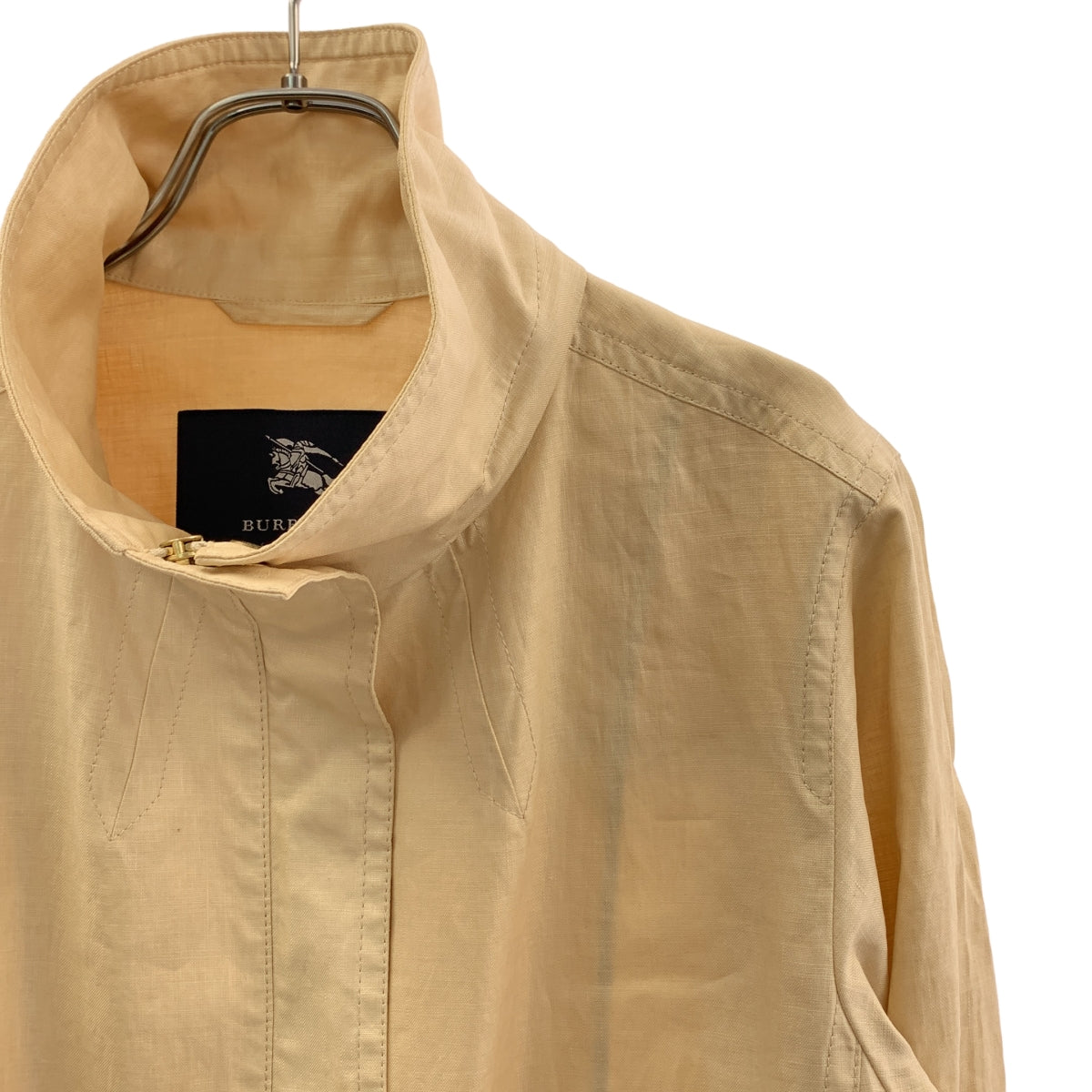 BURBERRY LONDON / バーバリーロンドン | リネン ハイネック ジップ