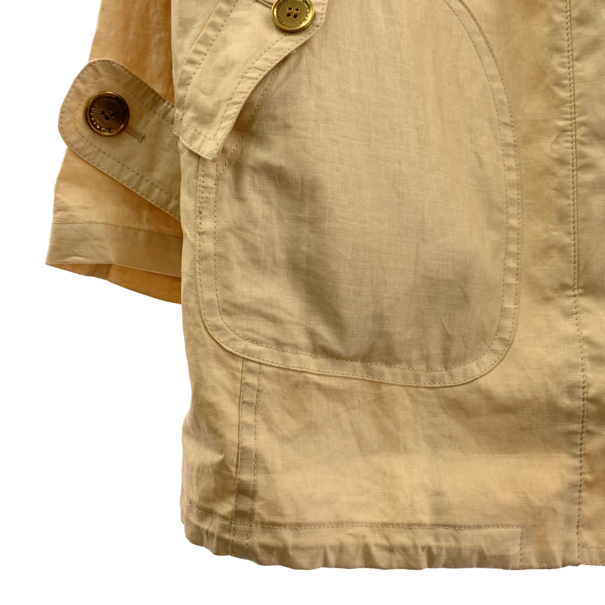 BURBERRY LONDON / バーバリーロンドン | リネン ハイネック ジップ