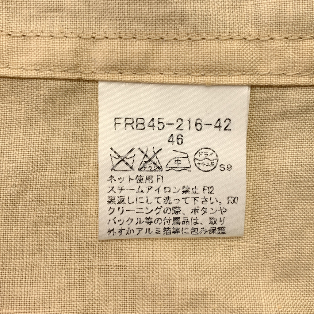 BURBERRY LONDON / 버버리 런던 | 린넨 하이넥 지퍼 업 하프 코트 | 46 | 여성