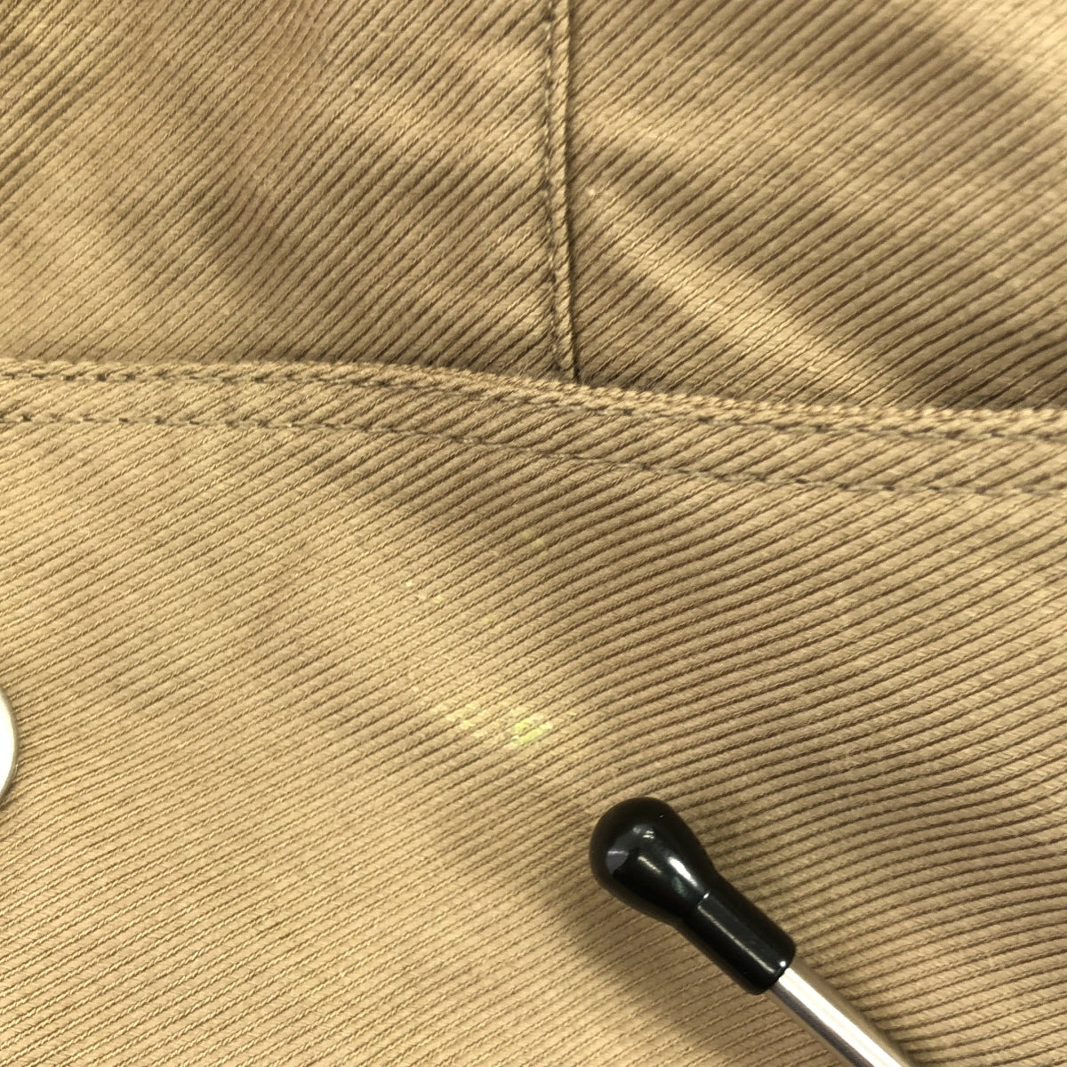 [狀況良好] 克里斯汀·迪奧 |正面標誌斜紋棉質防寒夾克，帶有蜜蜂刺繡男女通用連帽衫 | S |米色 |女性的