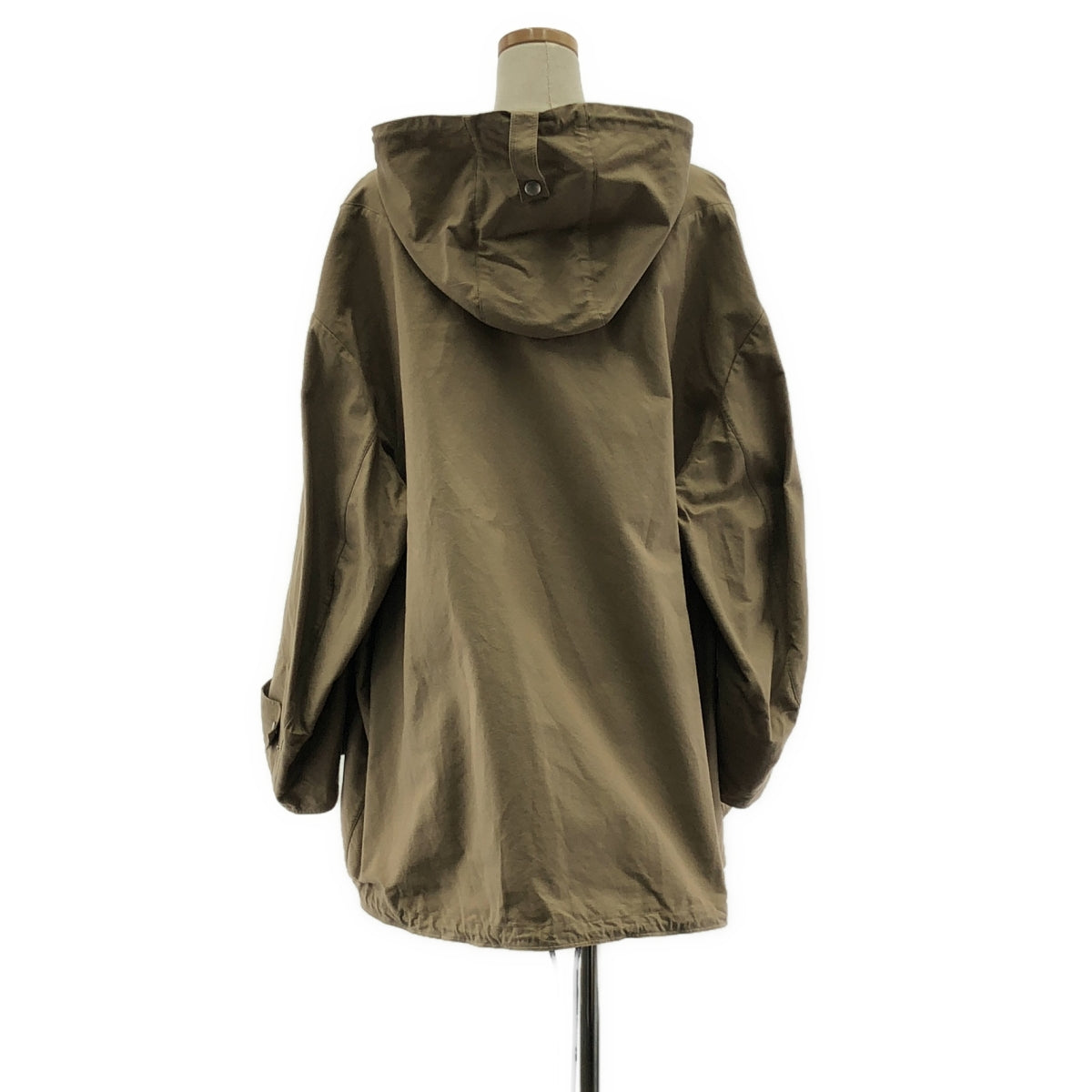 【美品】  Christian Dior / クリスチャンディオール | フロントロゴ ツイルコットン アノラック ジャケット BEE刺しゅう ユニセックス パーカー | S | ベージュ | レディース