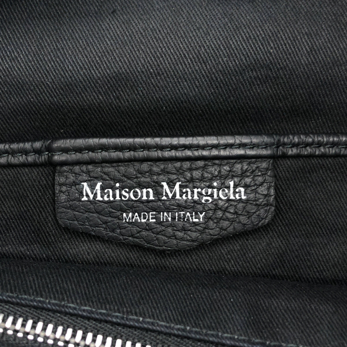 Maison Margiela / 메종 마르젤라 | SOFT 5AC MULTIFUNCTION 가죽 숄더백 | 블랙 | 남성