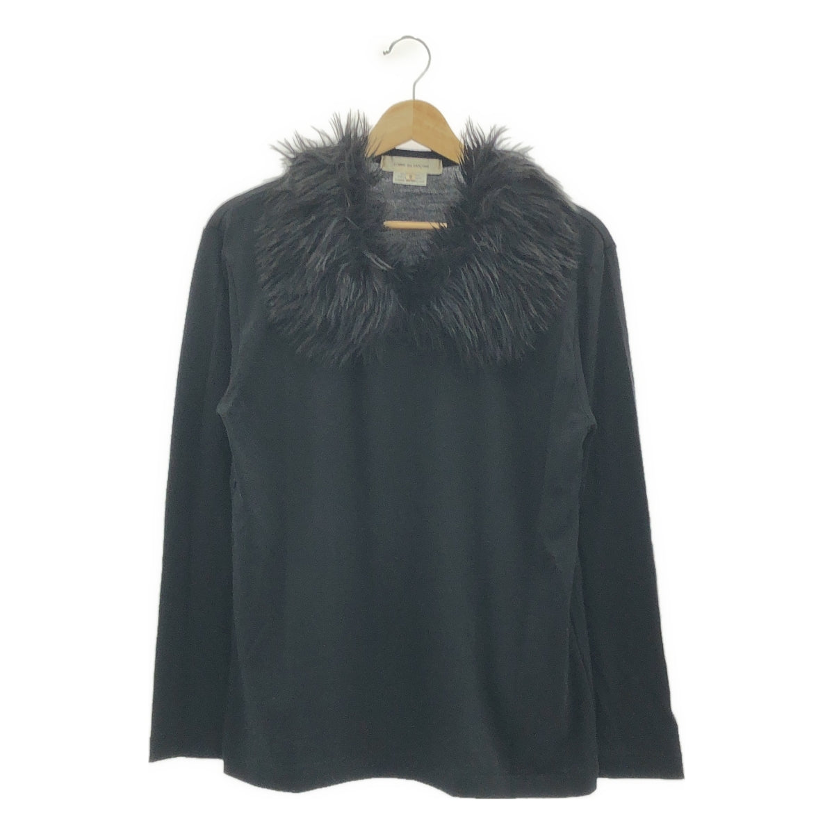 COMME des GARCONS / コムデギャルソン | 2023AW | ファー ビッグカラー カットソー | S | ブラック | レディース