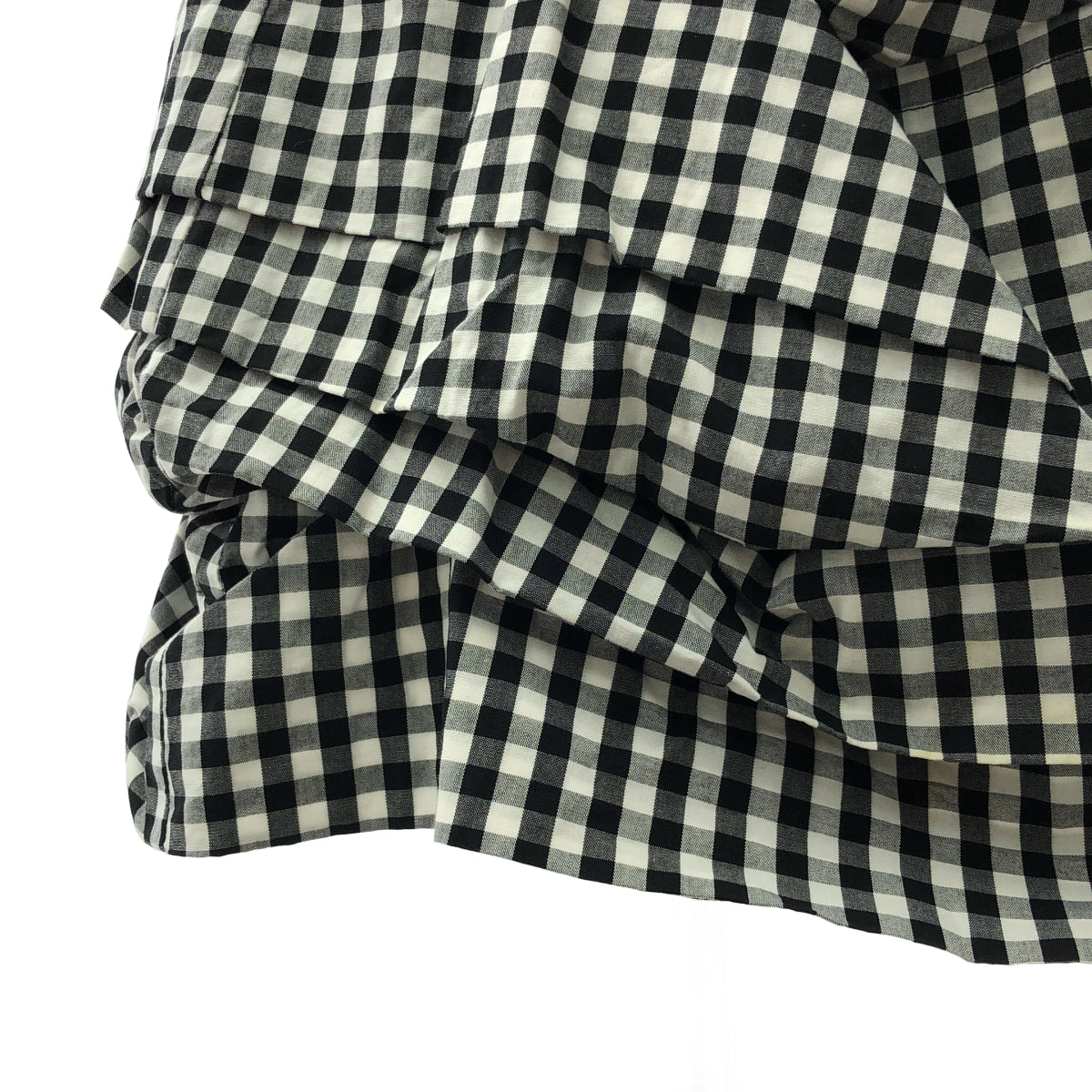 COMME des GARCONS COMME des GARCONS / 콤콤 | 2006SS | 깅엄 체크 프릴 롱 스커트 | M | 여성