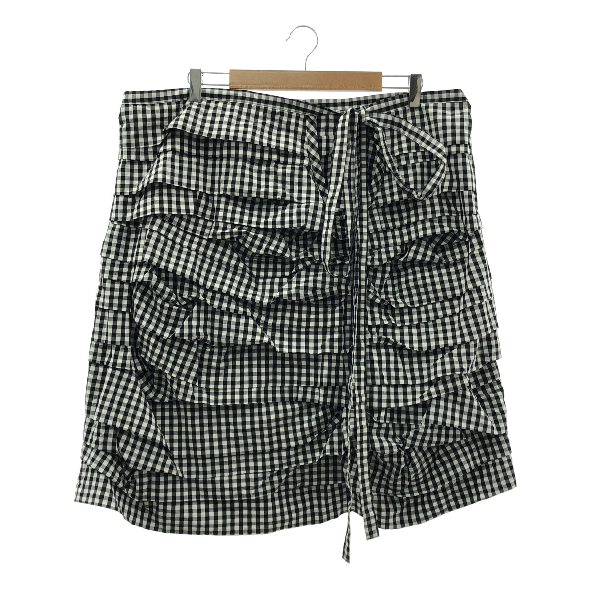 COMME des GARCONS COMME des GARCONS / 콤콤 | 2006SS | 깅엄 체크 프릴 롱 스커트 | M | 여성