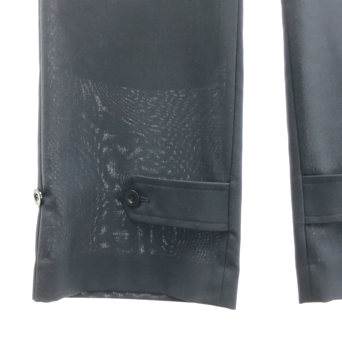 sacai / 사카이 | Suiting Pants 울 폴리에스터 전환 벨티드 카고 팬츠 | 3 | 네이비 | 여성