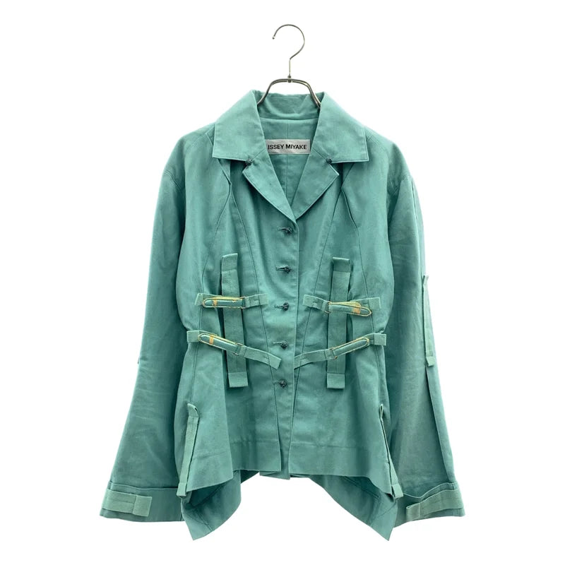ISSEY MIYAKE / イッセイミヤケ | コットン デザイン ジャケット | 2 | レディース