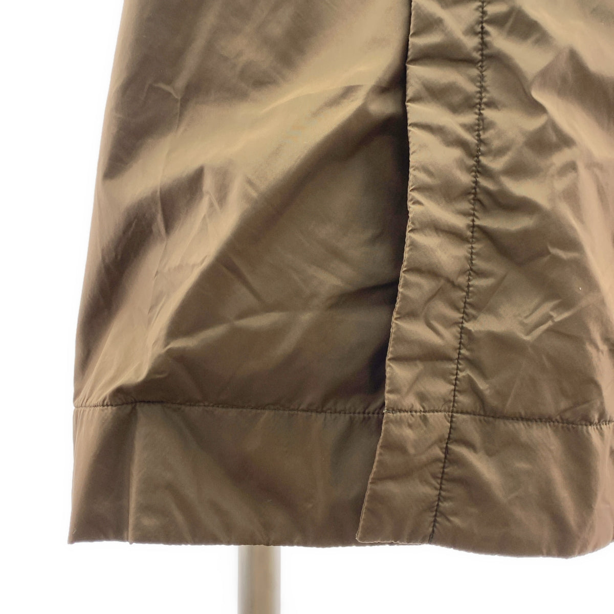 ISSEY MIYAKE MEN / イッセイミヤケメン | ナイロン 染め加工 ロゴジップ ドローストリング オーバー コート フーディ / メッシュ総裏地 | 1 |