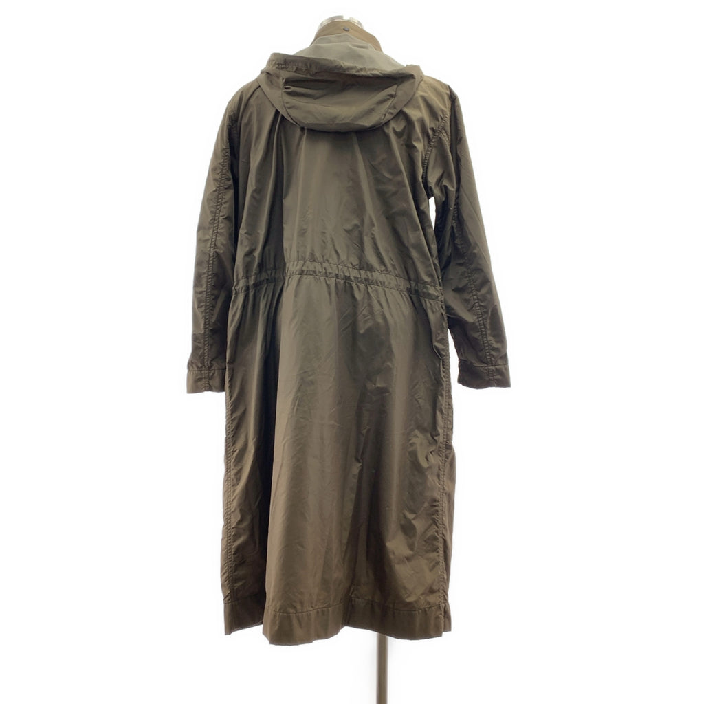 ISSEY MIYAKE MEN / 이세이미야케멘 | 나일론 염색 가공 로고집 드로스트링 오버코트 후디