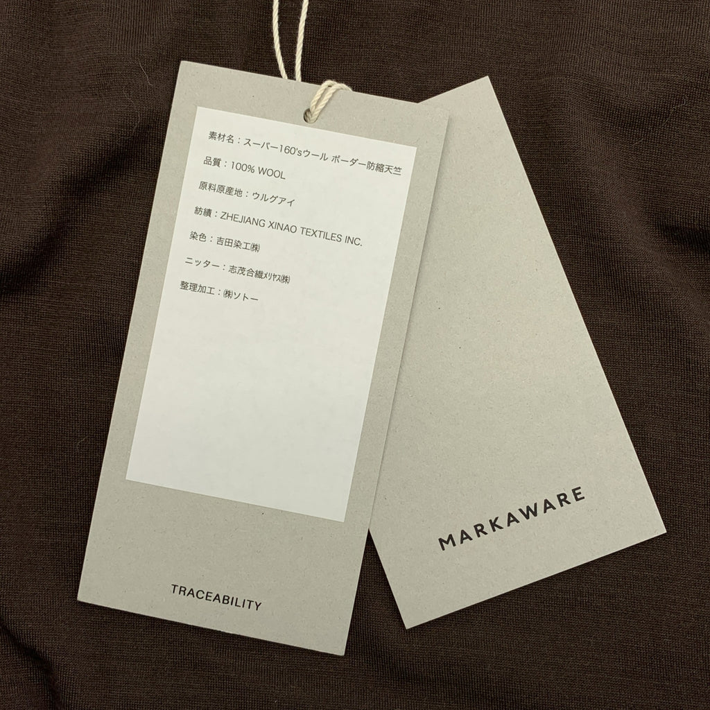 MARKAWARE / マーカウェア | 2025AW | スーパー160'sウール 防縮天竺 / コンフォートフィットL/S Tee | 2 | メンズ