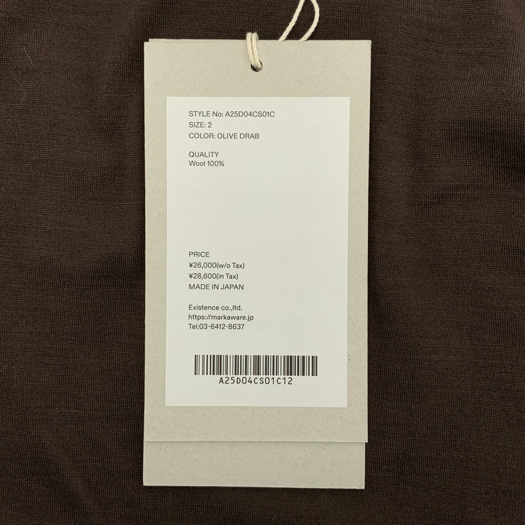 MARKAWARE / マーカウェア | 2025AW | スーパー160'sウール 防縮天竺 / コンフォートフィットL/S Tee | 2 | メンズ