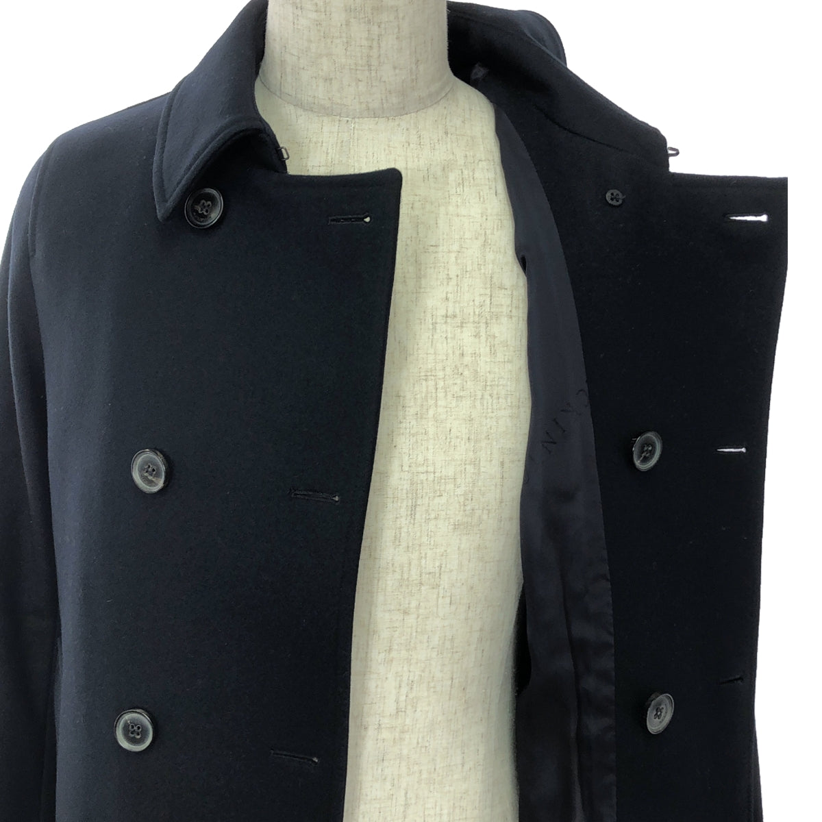 MACKINTOSH / Mackintosh | × BEAMS F Beams F exclusive wool melton double-breasted trench coat | 34 | Men's