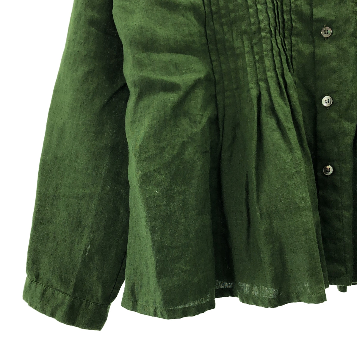 Vlas Blomme | 亞麻喇叭褶襉襯衫 | F碼 | 女款