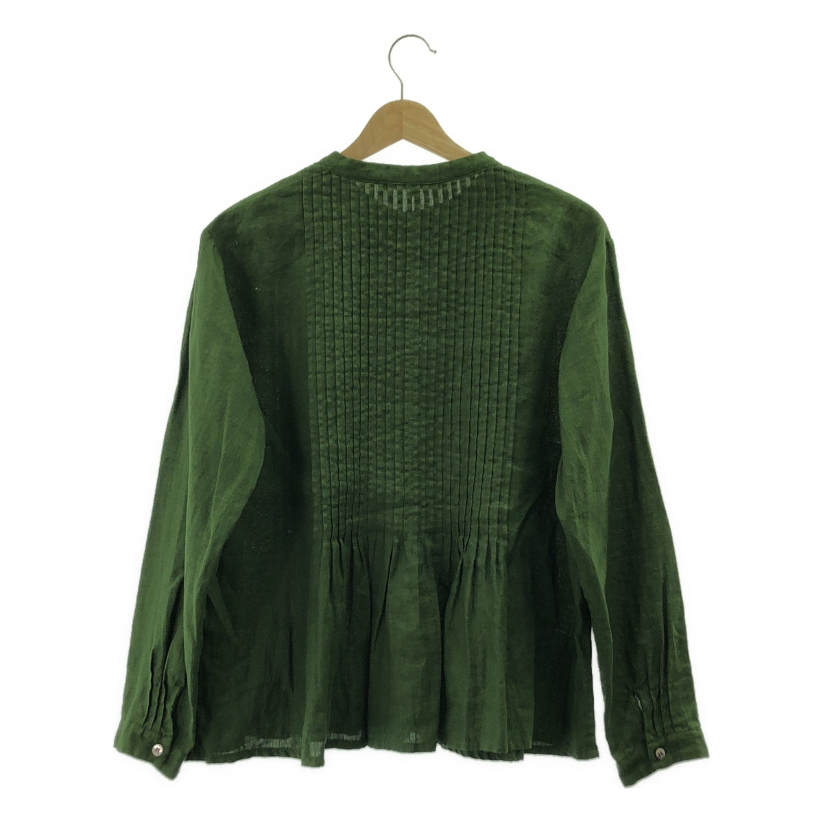 Vlas Blomme | 亞麻喇叭褶襉襯衫 | F碼 | 女款