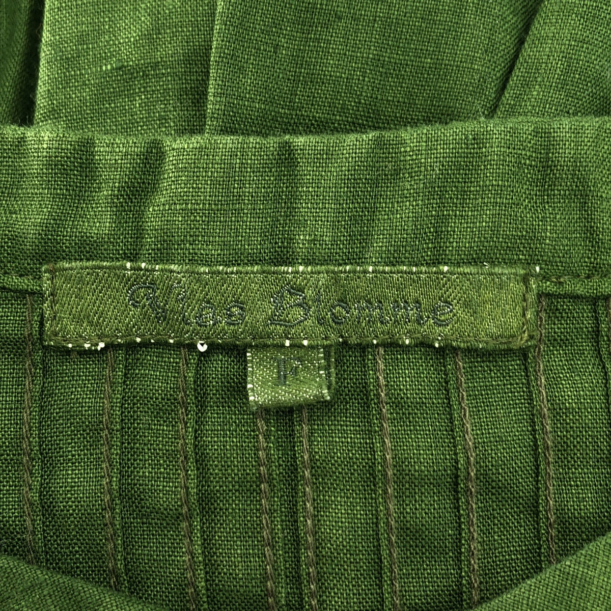 Vlas Blomme | 亞麻喇叭褶襉襯衫 | F碼 | 女款