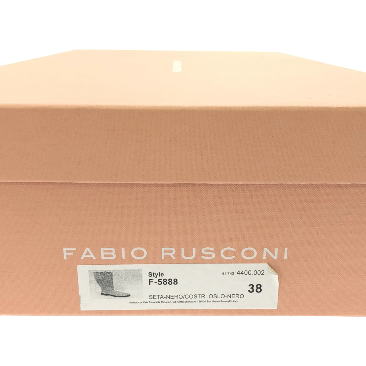 【新品】  Fabio Rusconi / ファビオルスコーニ | F-5888 レザー ロングブーツ | 38 | ブラック | レディース