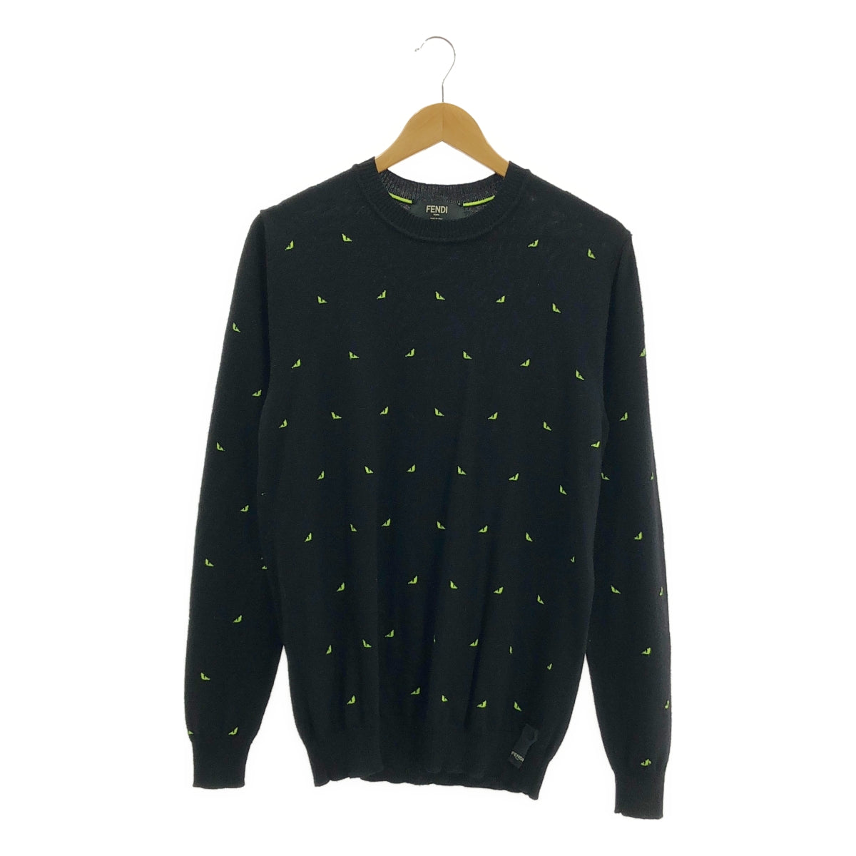 FENDI / フェンディ | モンスター ディアボリックアイズ ニット | 48 | メンズ