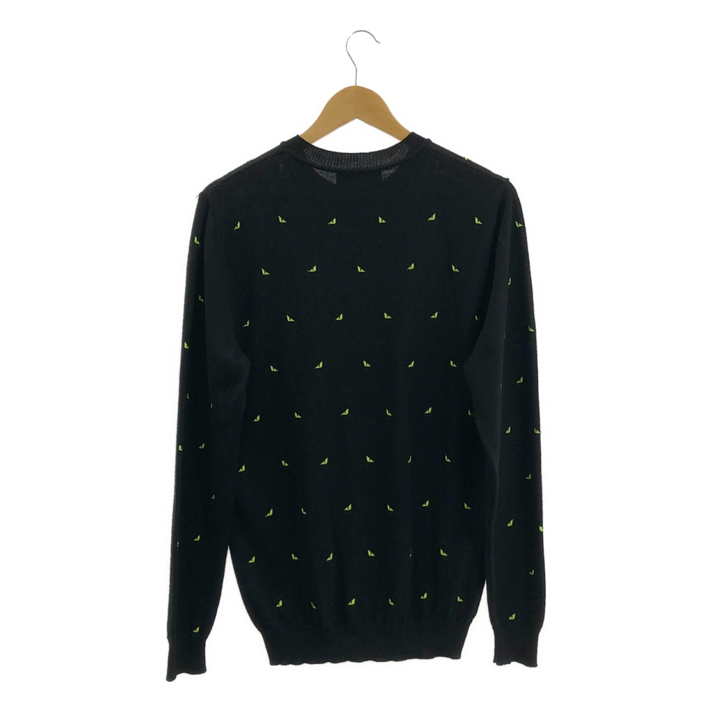 FENDI / フェンディ | モンスター ディアボリックアイズ ニット | 48 | メンズ